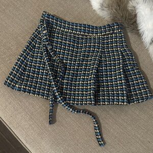 Zara Blue and Yellow Plaid Skirt 11-12